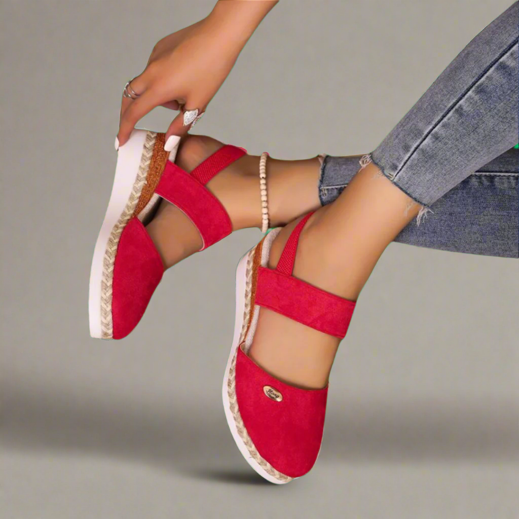 Gerneliese | Elegante Orthopædiske Plateau-Sandaler