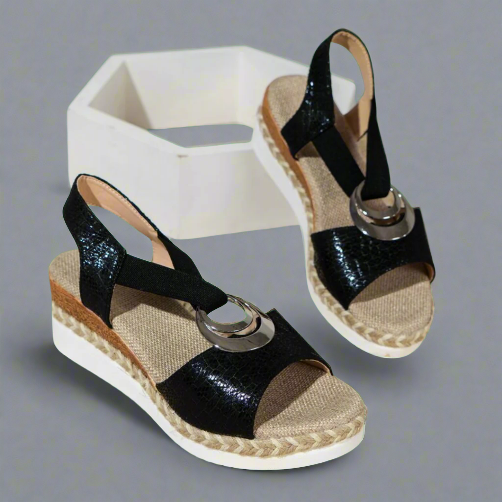 Klarisse | Premium Ortodokse Halvmåne-sandaler til perfekt komfort