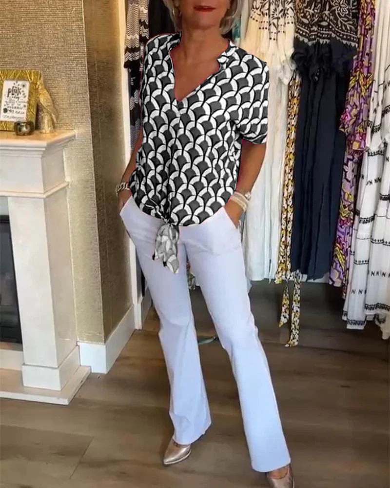 Leontine™ | Let Sommerbluse – Elegance & Komfort