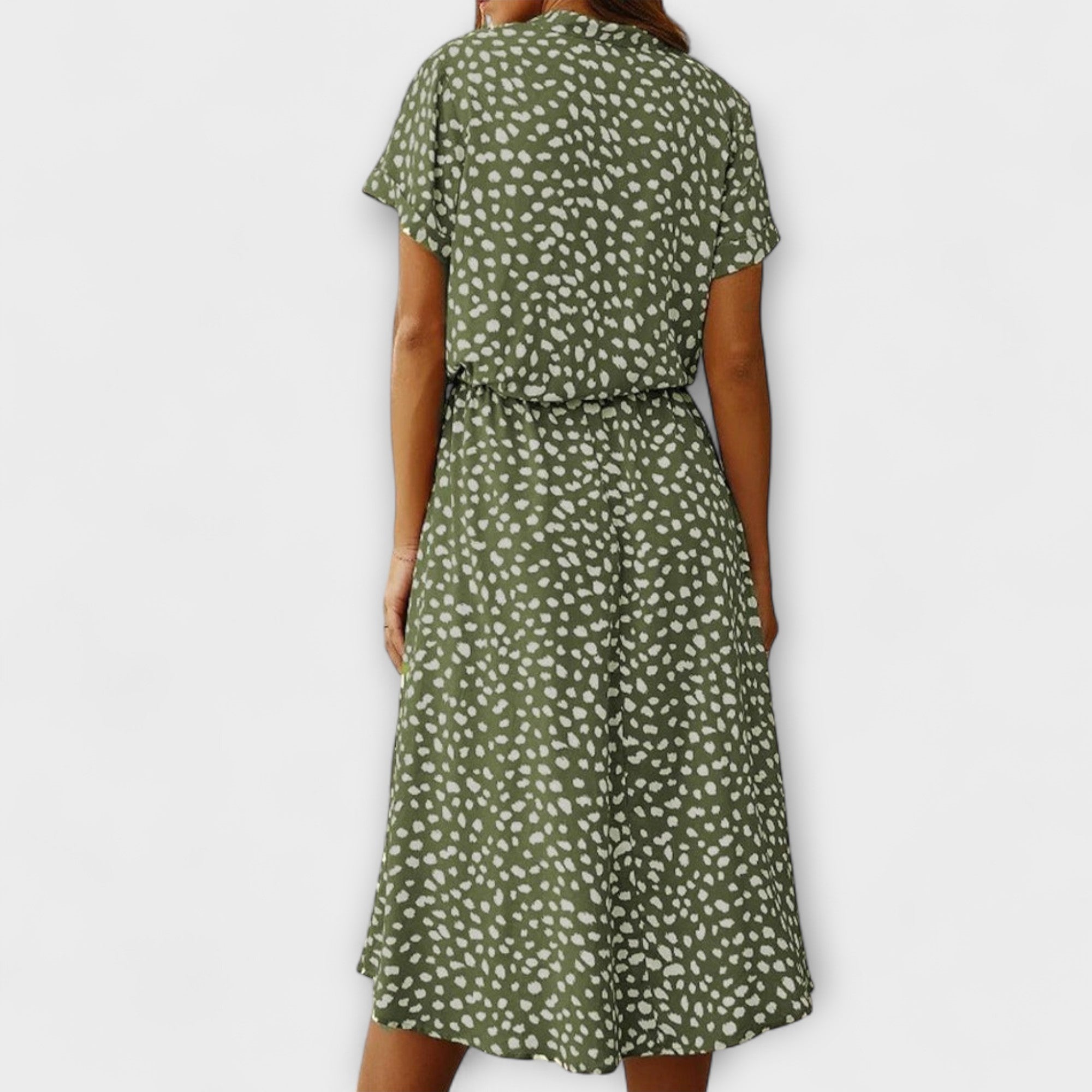 Florine - Midi Kjole med Elegant Pasform