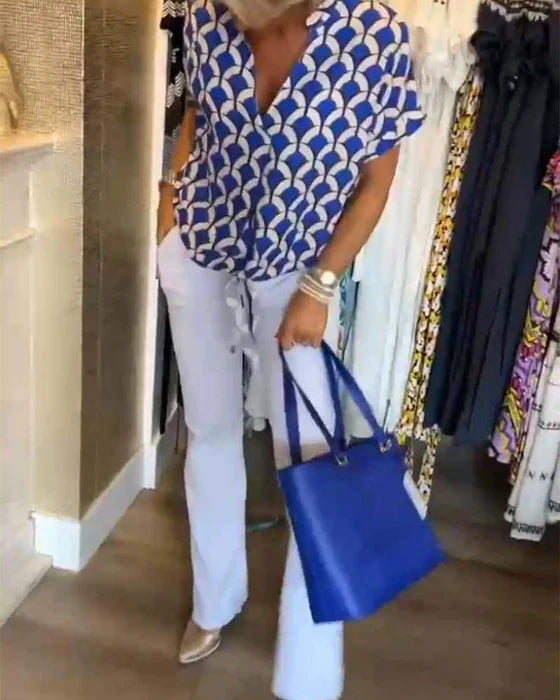 Leontine™ | Let Sommerbluse – Elegance & Komfort