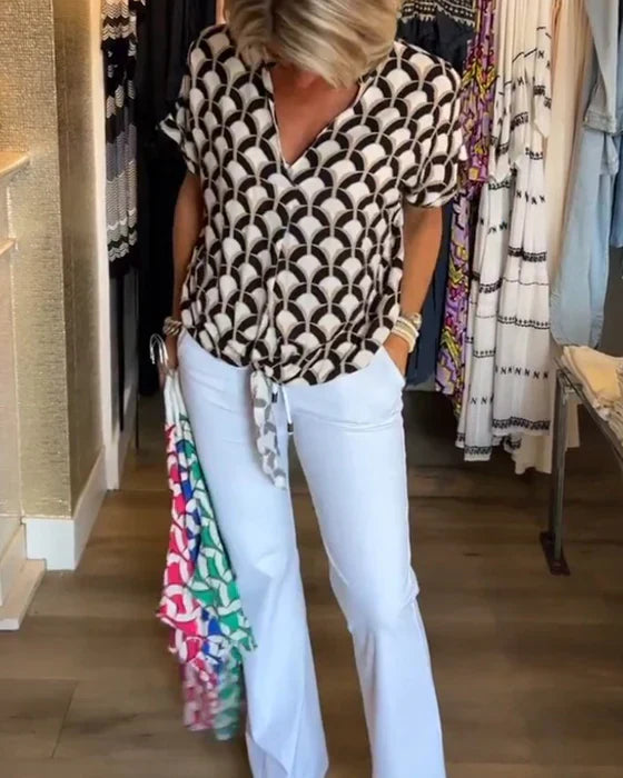 Leontine™ | Let Sommerbluse – Elegance & Komfort