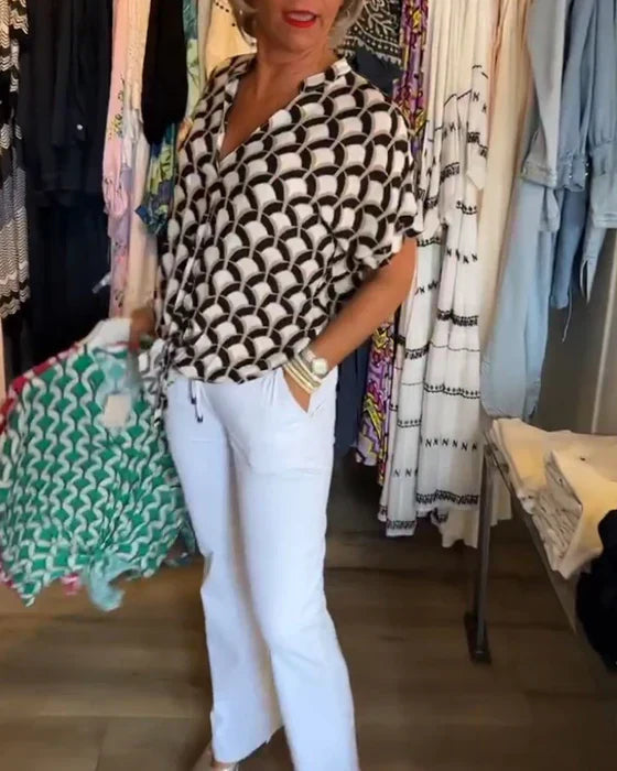 Leontine™ | Let Sommerbluse – Elegance & Komfort