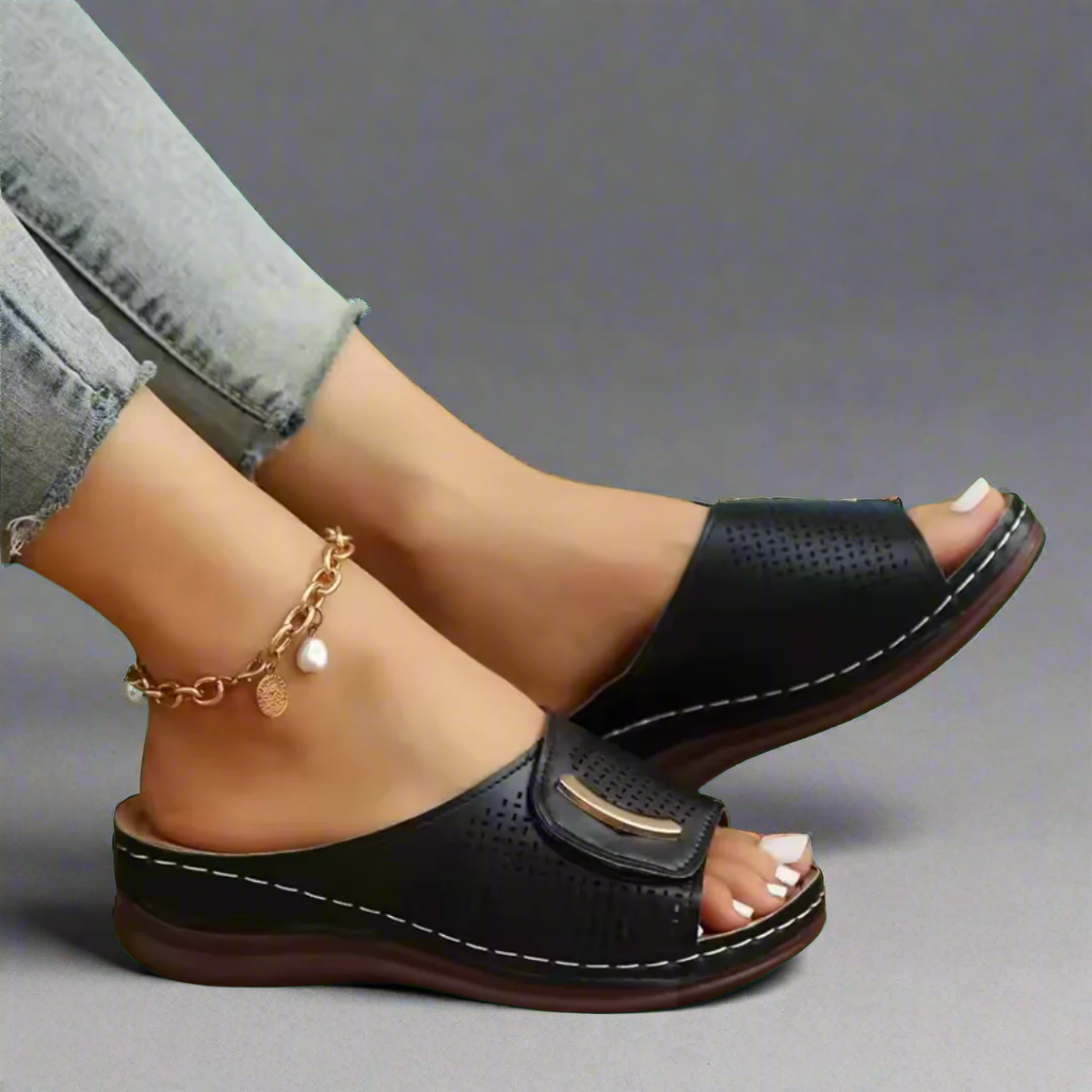 Hanna | Komfortable kile-sandaler til sommeren