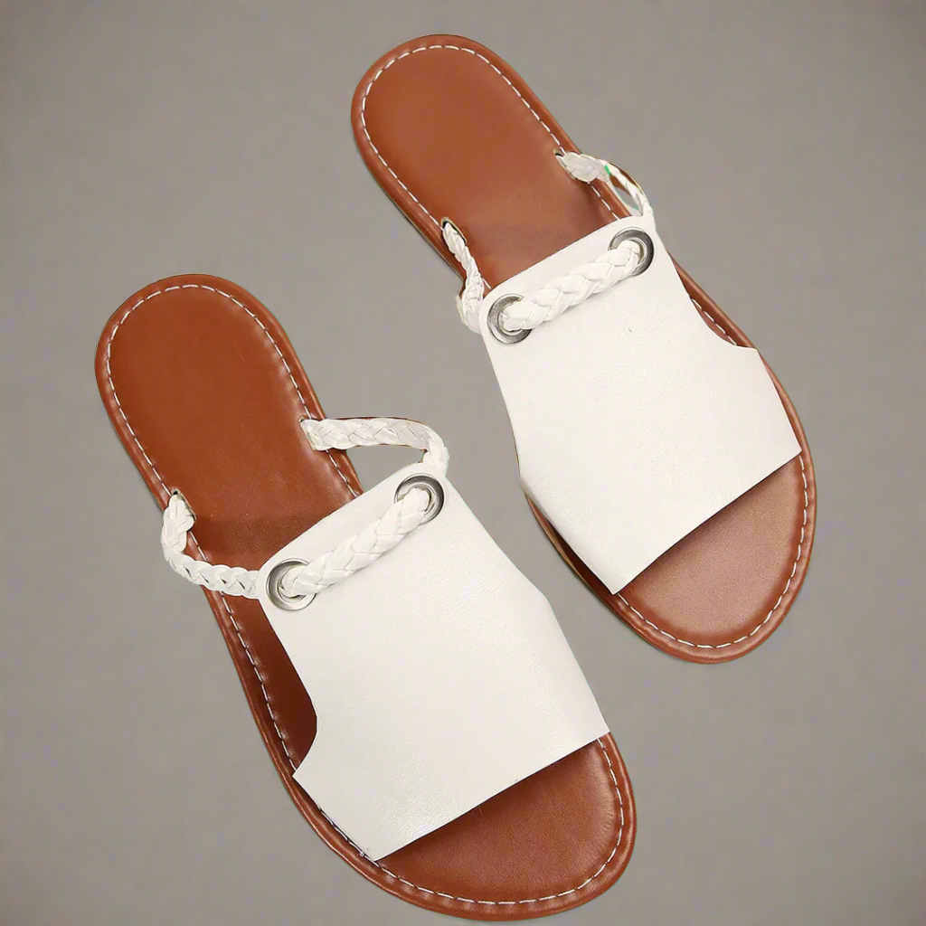 Katelina | Håndlavede flade sandaler i premium materiale