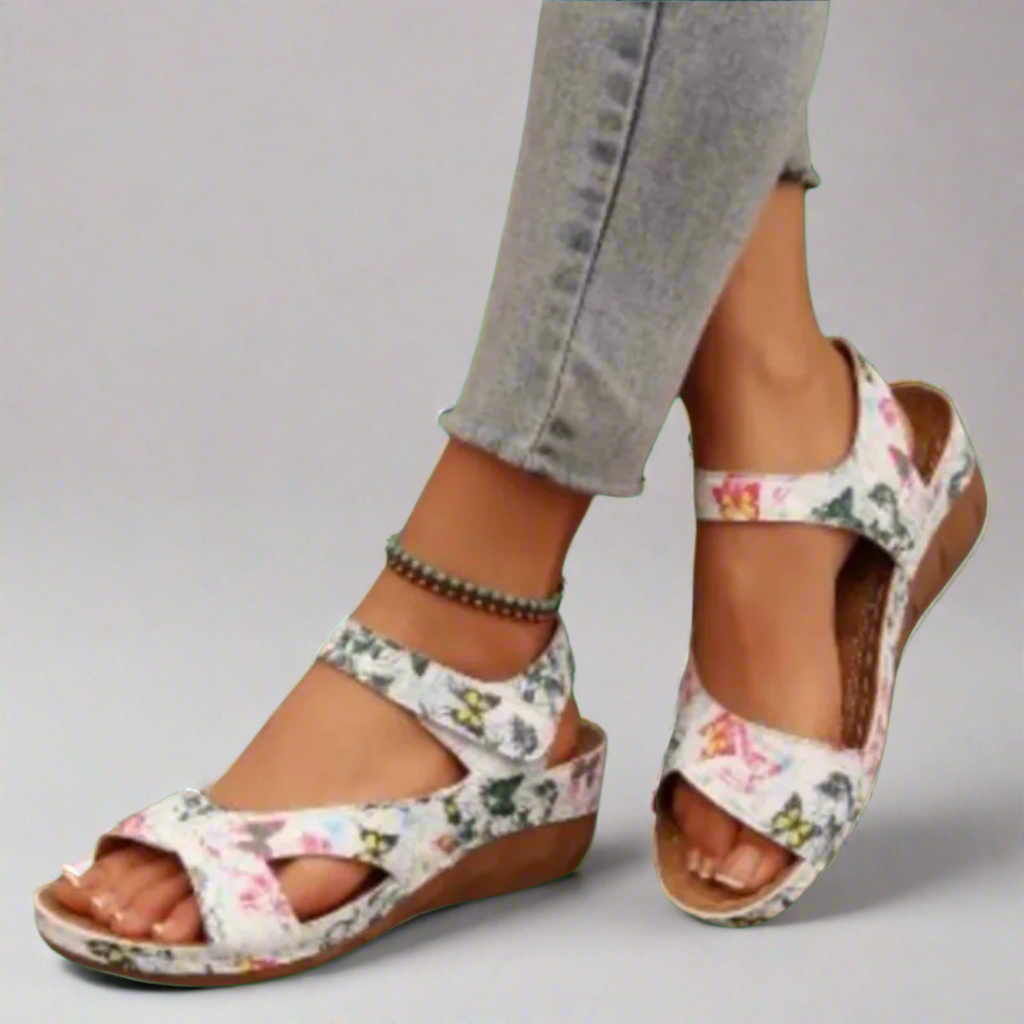 Ilona | Håndlavede wedge-sandaler i premium materiale