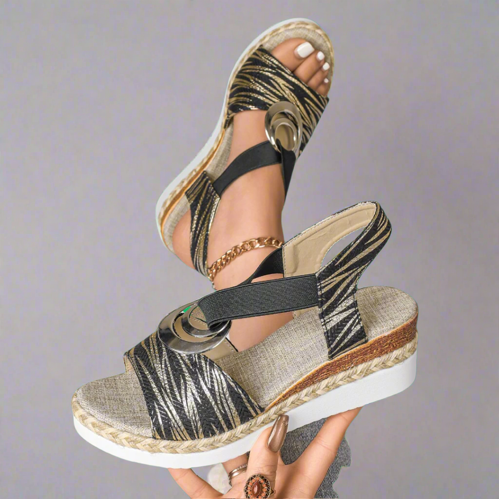 Klarisse | Premium Ortodokse Halvmåne-sandaler til perfekt komfort