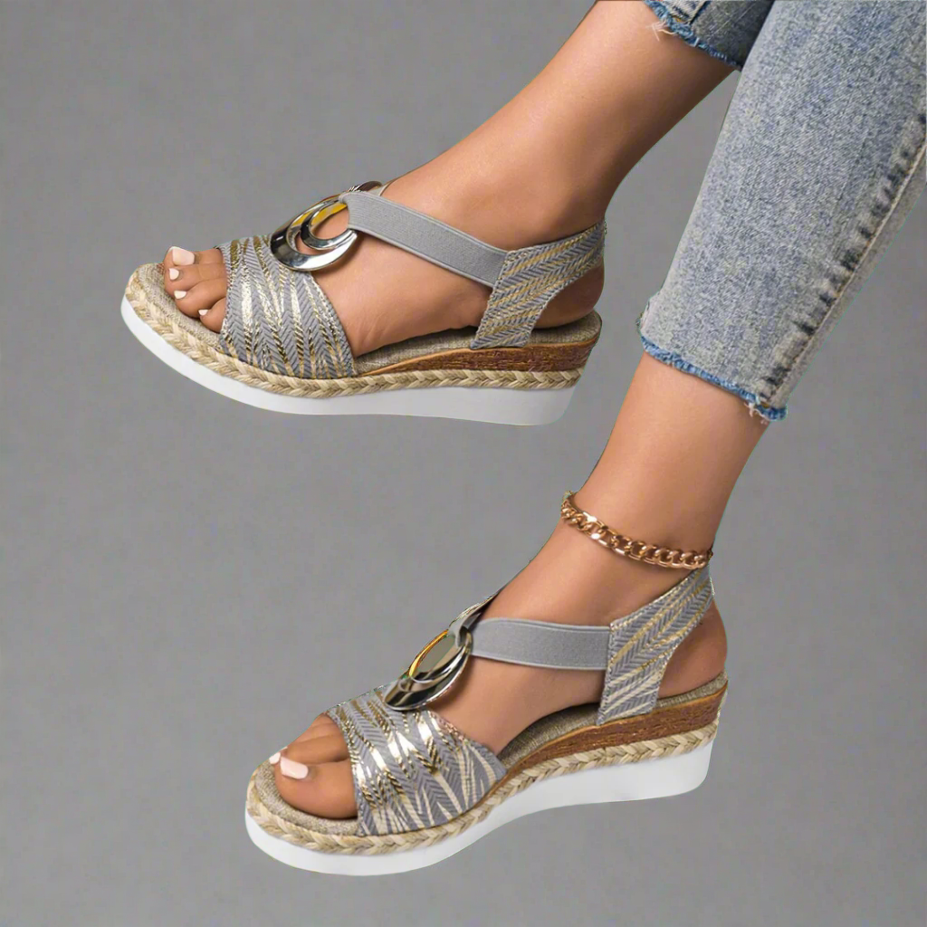 Klarisse | Premium Ortodokse Halvmåne-sandaler til perfekt komfort