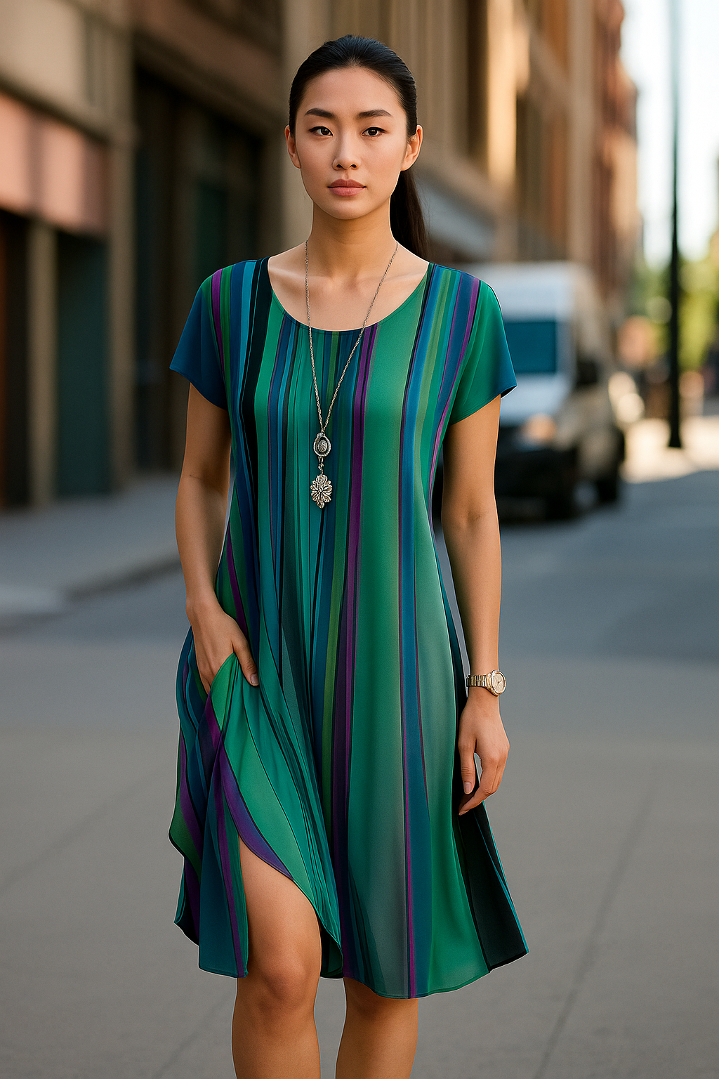 Jamie™ | Elegant og Flydende Kjole