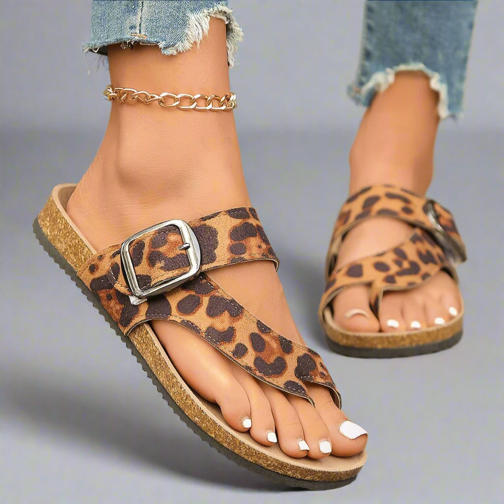 Josepha | Behagelige læderslippers lavet af kvalitetsmateriale til sommeren