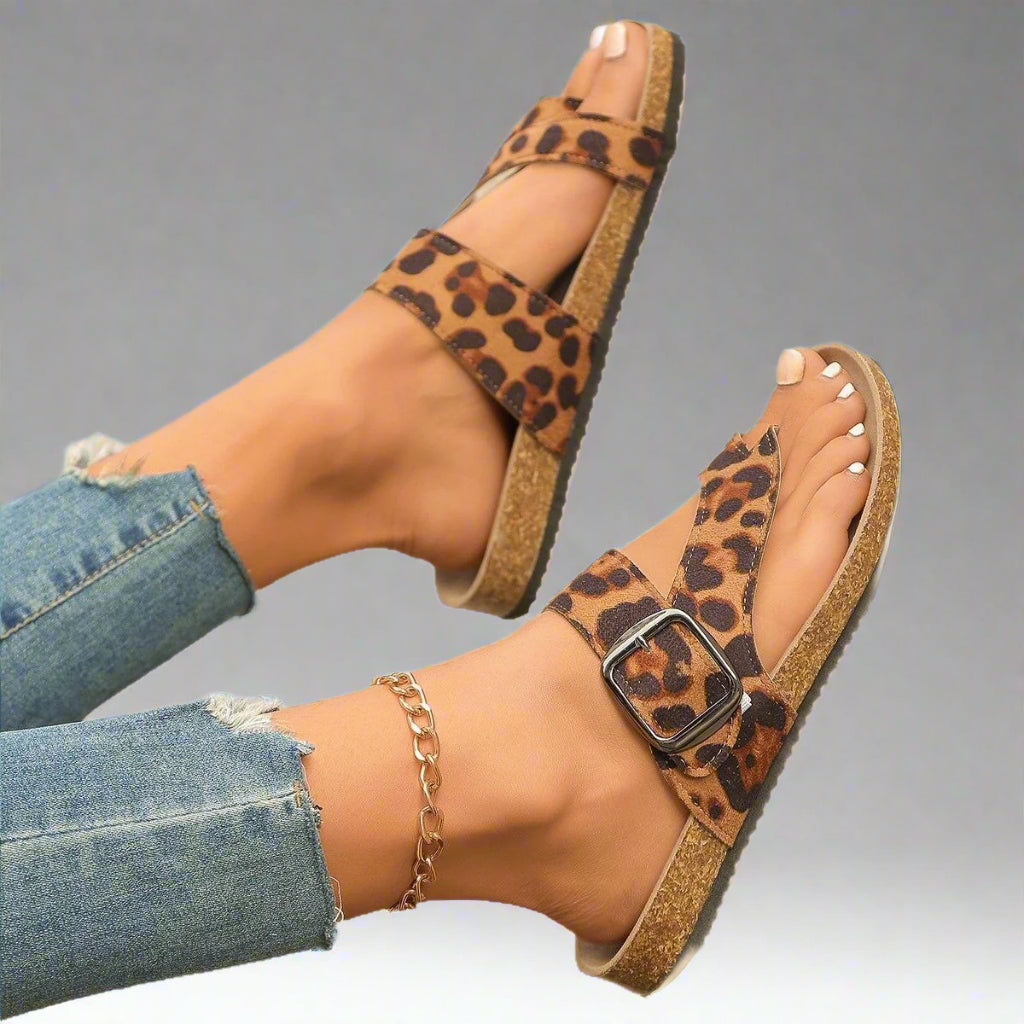 Josepha | Behagelige læderslippers lavet af kvalitetsmateriale til sommeren